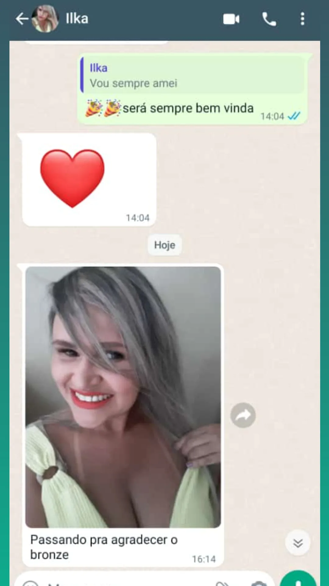 Feedback de cliente — Ilka — WhatsApp